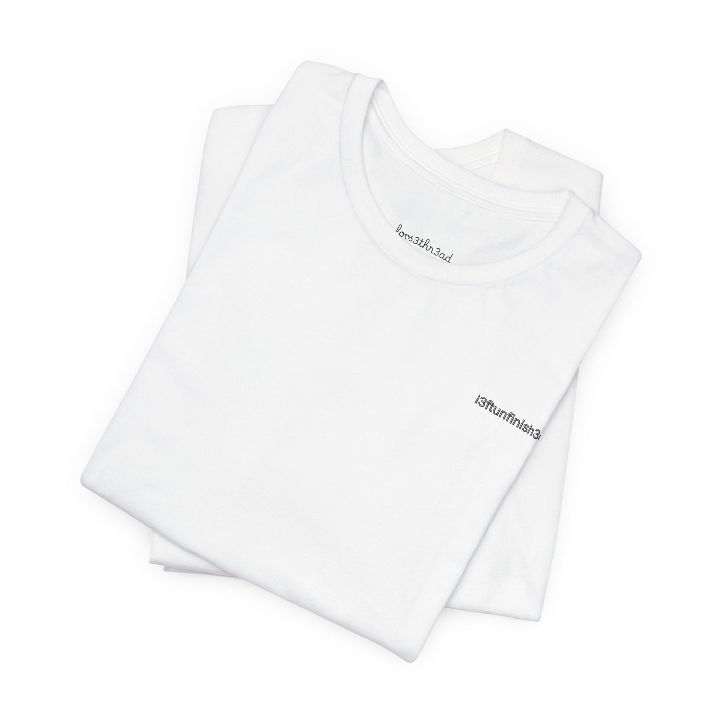 The Unfinished Tee - white 001
